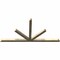 Ekena Millwork Saratoga Rough Sawn Timber Gable Bracket, Douglas Fir, 108"W x 54"H x 4"D x 4"F, 12/12 Pitch GBW108X54X0404SAR00RDF - alternate 5